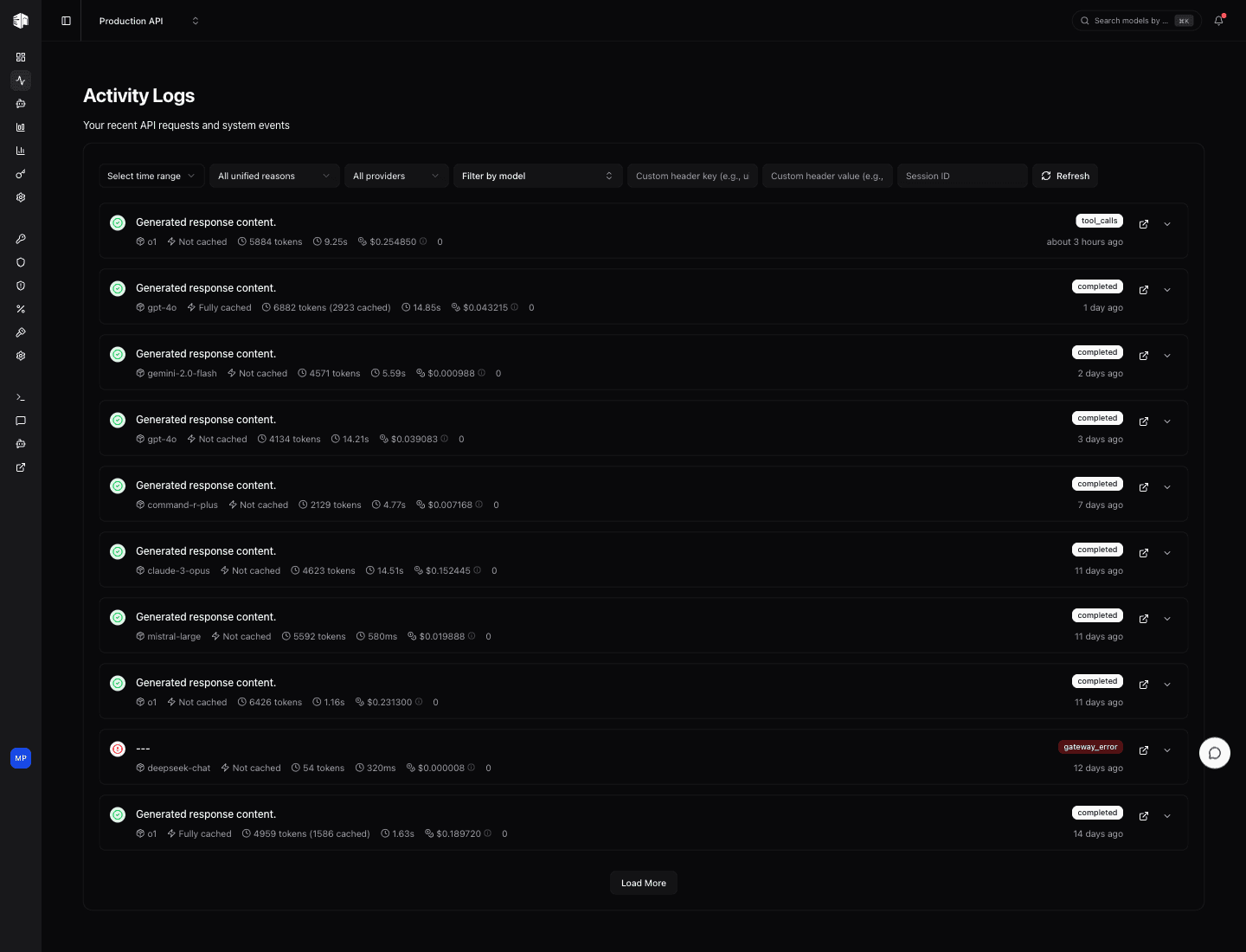 Activity Logs